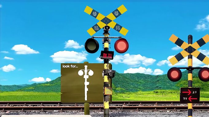 趣味动画：铁道旁出现一个路标配件，哪位失主快来认领